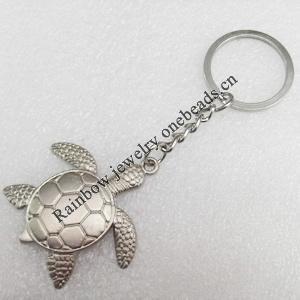 Zinc Alloy keyring Jewelry Key Chains, Pendant width:42mm, Length Approx:3.9-inch, Sold by PC