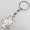 Zinc Alloy keyring Jewelry Key Chains, Pendant width:30mm, Length Approx:3.54-inch, Sold by PC