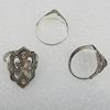 Metal Alloy Rings, Mix Style, 24x18mm, Sold by Box