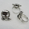 Metal Alloy Rings, Mix Style, Skeleton 23x20mm, Sold by Box