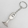 Zinc Alloy keyring Jewelry Key Chains, Pendant width:15mm, Length Approx:4.13-inch, Sold by PC