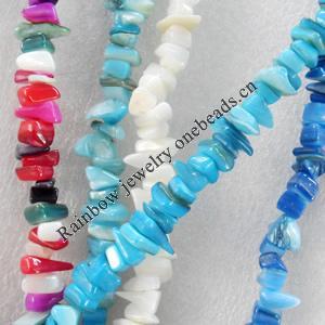 Gemstone Beads, Chips, 10-15mm, Mix colour, Hole:Approx 1mm, Sold by Group