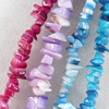 Gemstone Beads, Chips, 8-16mm, Mix colour, Hole:Approx 1mm, Sold by Group