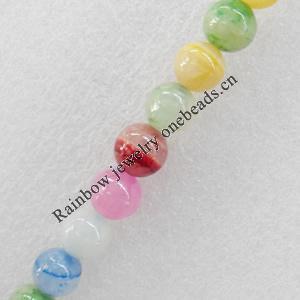 Gemstone Beads, Round, 6mm, Hole:Approx 1mm, Sold per 16-inch Strand