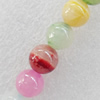Gemstone Beads, Round, 6mm, Hole:Approx 1mm, Sold per 16-inch Strand