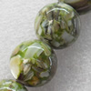 Natural Shell Beads, Round, 8mm, Hole:Approx 1mm, Sold per 16-inch Strand