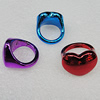 CCB Rings, Mix Color, Heart 24x18mm, Sold by Box