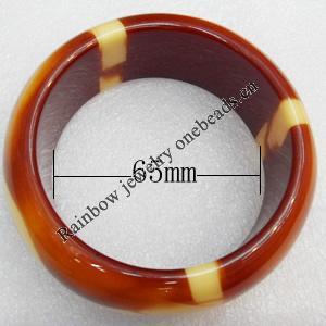 Imitate Amber Bracelet, width:30mm, Inner diameter:65mm, Sold by PC 