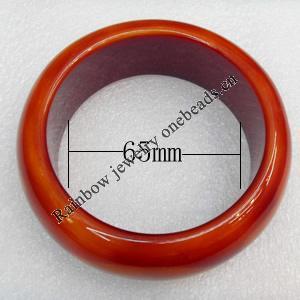 Imitate Amber Bracelet, width:30mm, Inner diameter:65mm, Sold by PC 