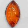 Imitate Amber Cabochons, Horse eye, The other side is Flat 10x17mm, Sold by Bag