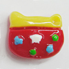 Resin Cabochons, No Hole Headwear & Costume Accessory, Cat 12x10mm, Sold by Bag