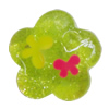 Resin Cabochons, No Hole Headwear & Costume Accessory, Flower 12mm, Sold by Bag