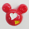 Resin Cabochons, No Hole Headwear & Costume Accessory, Animal Head 12x10mm, Sold by Bag