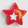 Resin Cabochons, No Hole Headwear & Costume Accessory, Star 12mm, Sold by Bag