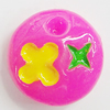 Resin Cabochons, No Hole Headwear & Costume Accessory, Flat Round 10mm, Sold by Bag