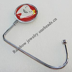 Zinc Alloy Purse Hanger, Lead-free, 37mm, Sold by PC 