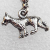 Zinc Alloy Charm/Pendants, Nickel-free & Lead-free, A Grade Animal 13x21mm, Sold by PC