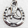 Zinc Alloy Charm/Pendants, Nickel-free & Lead-free, A Grade 18x14mm, Sold by PC