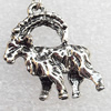 Zinc Alloy Charm/Pendants, Nickel-free & Lead-free, A Grade Animal 25x22mm, Sold by PC