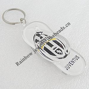 Key Chain, Acrylic Pendant, Pendant About: 77x32mm, Length Approx:102mm, Sold by PC 