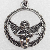 Zinc Alloy Charm/Pendants, Nickel-free & Lead-free, A Grade 24x20mm, Sold by PC