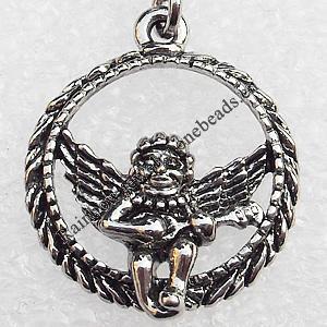 Zinc Alloy Charm/Pendants, Nickel-free & Lead-free, A Grade 24x20mm, Sold by PC