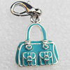 Zinc Alloy Enamel Pendant, Nickel-free & Lead-free, A Grade Handbag 20x16mm, Sold by PC  