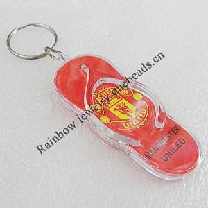 Key Chain, Acrylic Pendant, Pendant About: 77x32mm, Length Approx:102mm, Sold by PC 