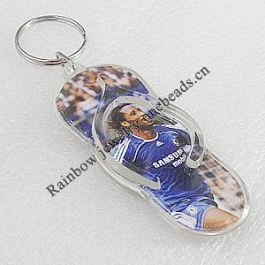 Key Chain, Acrylic Pendant, Pendant About: 77x32mm, Length Approx:102mm, Sold by PC 