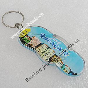 Key Chain, Acrylic Pendant, Pendant About: 77x32mm, Length Approx:102mm, Sold by PC 