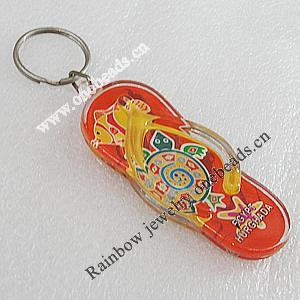 Key Chain, Acrylic Pendant, Pendant About: 77x32mm, Length Approx:102mm, Sold by PC 