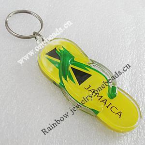 Key Chain, Acrylic Pendant, Pendant About: 77x32mm, Length Approx:102mm, Sold by PC 