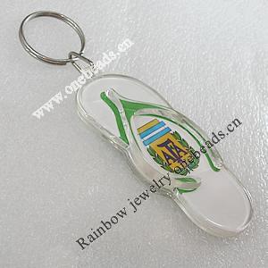 Key Chain, Acrylic Pendant, Pendant About: 77x32mm, Length Approx:102mm, Sold by PC 