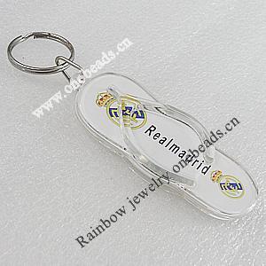 Key Chain, Acrylic Pendant, Pendant About: 77x32mm, Length Approx:102mm, Sold by PC 