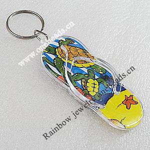 Key Chain, Acrylic Pendant, Pendant About: 77x32mm, Length Approx:102mm, Sold by PC 