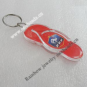 Key Chain, Acrylic Pendant, Pendant About: 77x32mm, Length Approx:102mm, Sold by PC 