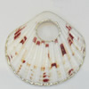Shell Pendant, Silver Plated, 58x53mm, Hole:Approx 16mm, Sold by PC