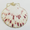 Shell Pendant, Gold Plated, 52x50mm, Hole:Approx 5mm, Sold by PC