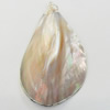 Shell Pendant, Silver Plated, 39x60mm, Hole:Approx 5mm, Sold by PC