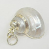 Shell Pendant, Silver Plated, 19x21mm, Hole:Approx 5mm, Sold by PC