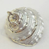 Shell Pendant, Silver Plated, 22x27mm, Hole:Approx 5mm, Sold by PC