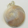 Shell Pendant, Silver Plated, 22x29mm, Hole:Approx 5mm, Sold by PC