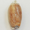 Shell Pendant, Silver Plated, 14x27mm, Hole:Approx 5mm, Sold by PC