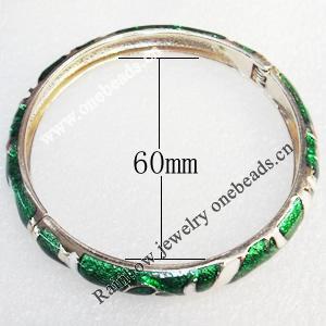 Cloisonne Bracelet, width:8mm, Inner Diameter:60mm, Outer Diameter:68mm, Sold by Dozen