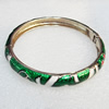 Cloisonne Bracelet, width:8mm, Inner Diameter:60mm, Outer Diameter:68mm, Sold by Dozen