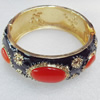 Cloisonne Bracelet, width:25mm, Inner Diameter:52mm, Outer Diameter:73mm, Sold by Dozen