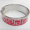 Zinc Alloy Bracelet, width:24mm, Inner Diameter:42mm, Outer Diameter:70mm, Sold by Dozen