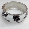 Zinc Alloy Bracelet, width:30mm, Inner Diameter:55mm, Outer Diameter:75mm, Sold by Dozen