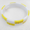 Plastic Bracelet, width:18mm, Inner Diameter:67mm, Outer Diameter:78mm, Sold by Dozen