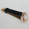 Metal Alloy Fashionable Watch Face with Leather watchband, Watch:about 42mm, Sold by PC